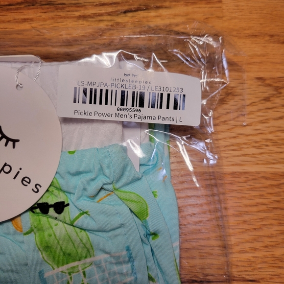 NIB Little Sleepies Pickle Power Men's Pajama Pants - L - Bamboo, Cozy, Lounge - Picture 9 of 10